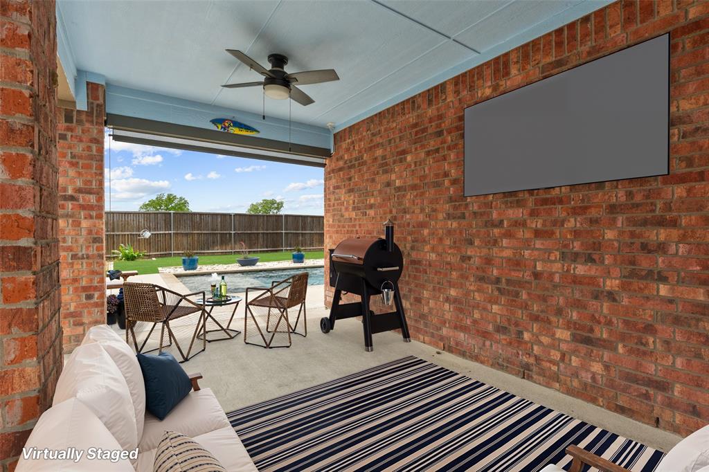 6909 Danridge Road Rowlett, TX 75089 - Photo 25 of 29 a balcony view with a seating space