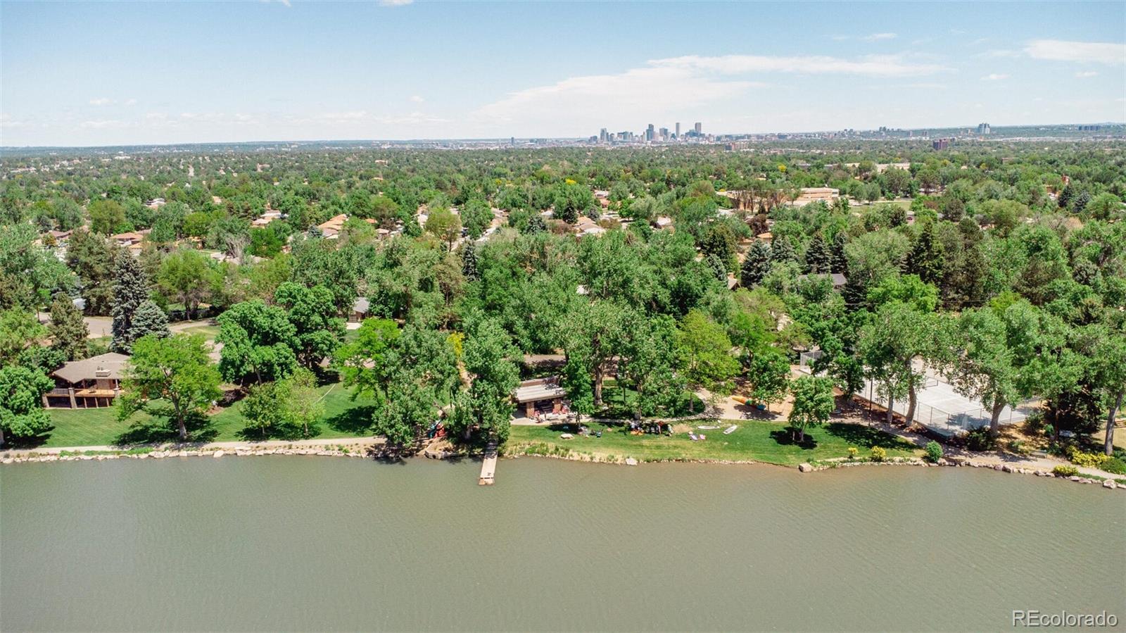 4595 West Lakeridge Road Denver, CO 80219 - Photo 44 of 45 an aerial view of a houses with a street