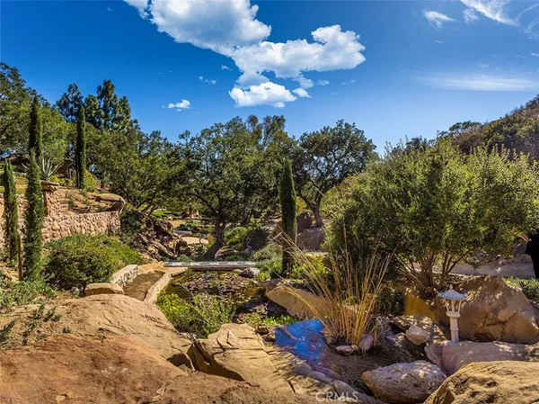 a view of a lake with houses