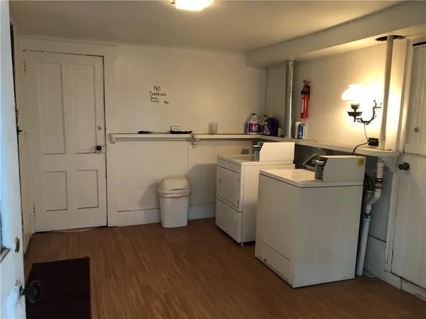 a room with storage and utility