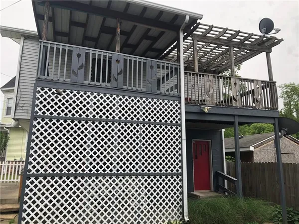 a view of a balcony