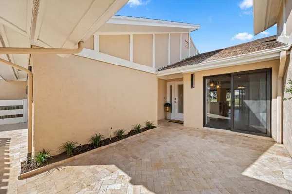 a view of a house with a outdoor space