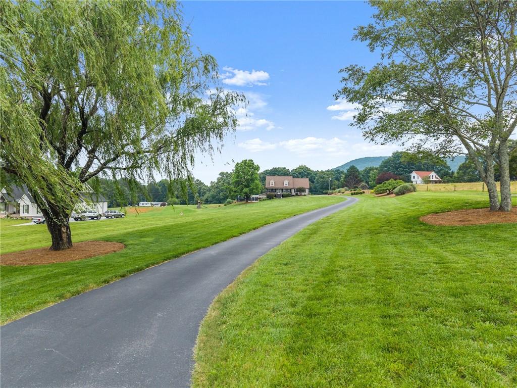 a view of a golf course