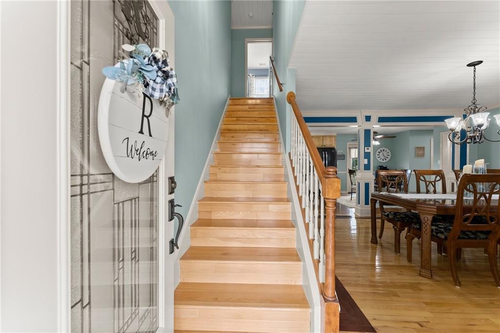 8958 Bill Savage Road Lula, GA 30554 - Photo 14 of 81 a view of a very nice looking dining room with a table and chairs