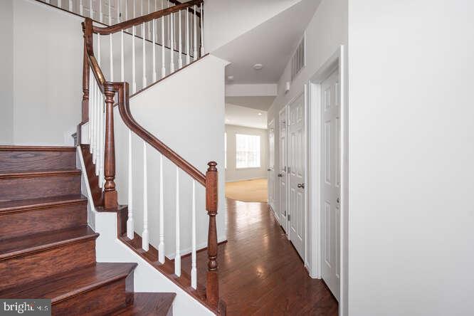 15858 Aerial View Road Woodbridge, VA 22193 - Photo 4 of 30 Staircase leading to bedrooms also hardwood floors