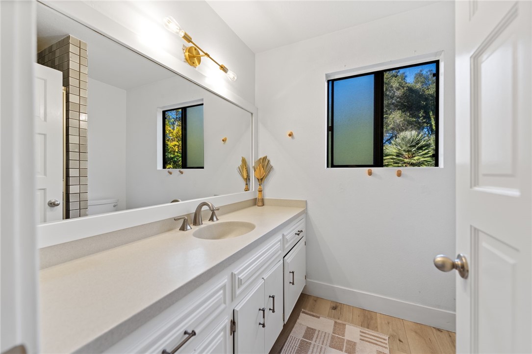 736 Del Valle Drive Fallbrook, CA 92028 - Photo 33 of 53 a bathroom with a sink a vanity and a window
