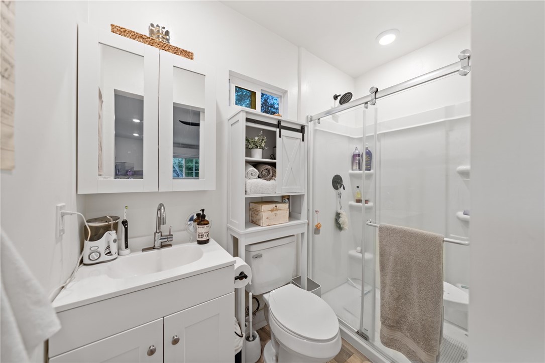 736 Del Valle Drive Fallbrook, CA 92028 - Photo 44 of 53 a bathroom with a sink a toilet and shower