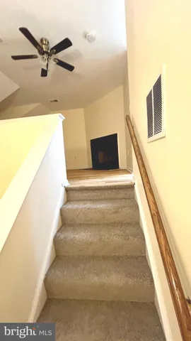 a view of stairs