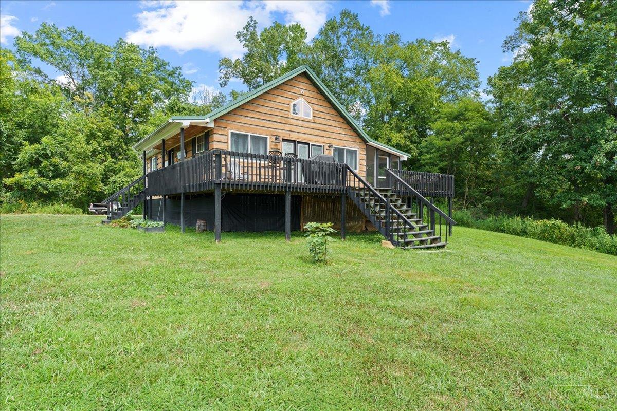 1805 Waggoner Riffle Road West Union, OH 45693 - Photo 52 of 90 This is the cabin that offers 2 bedrooms, 1 full bath, a screened in patio and cozy quarters. This is also used as short term rental during events and more. Fire pit and privacy.There is creek access just steps away.