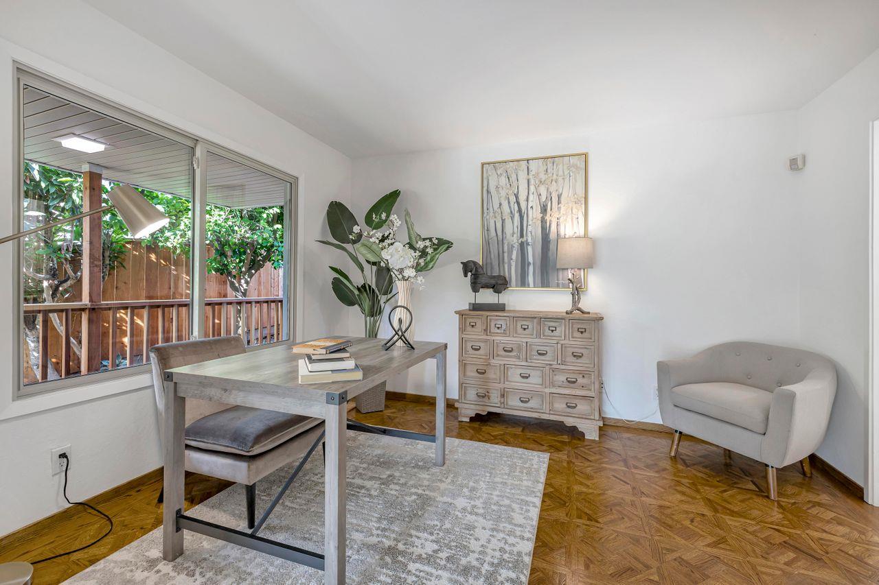 431 Green Hills Drive Millbrae, CA 94030 - Photo 19 of 50 a workspace with furniture and a window