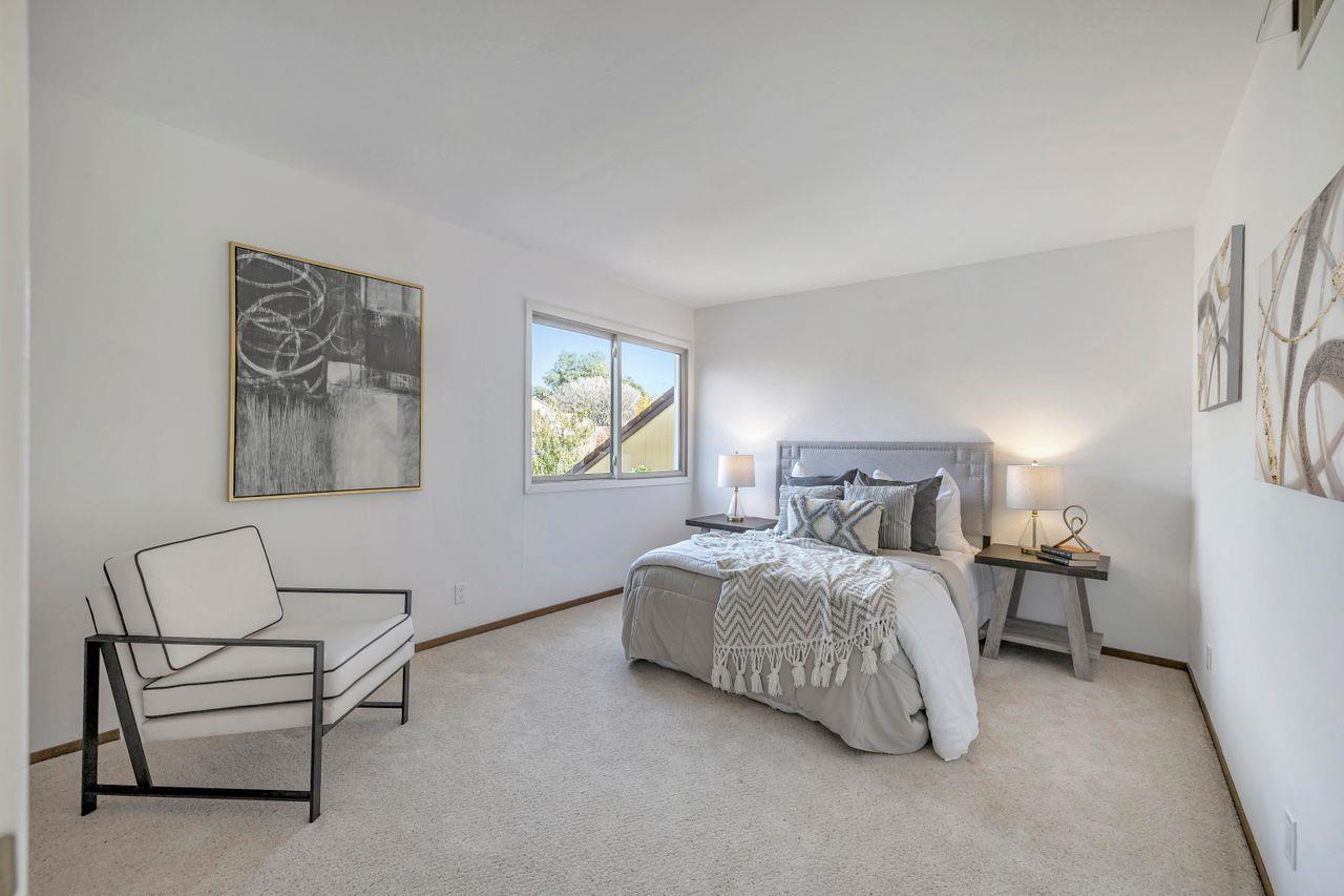 431 Green Hills Drive Millbrae, CA 94030 - Photo 25 of 50 a bedroom with a bed and a couch