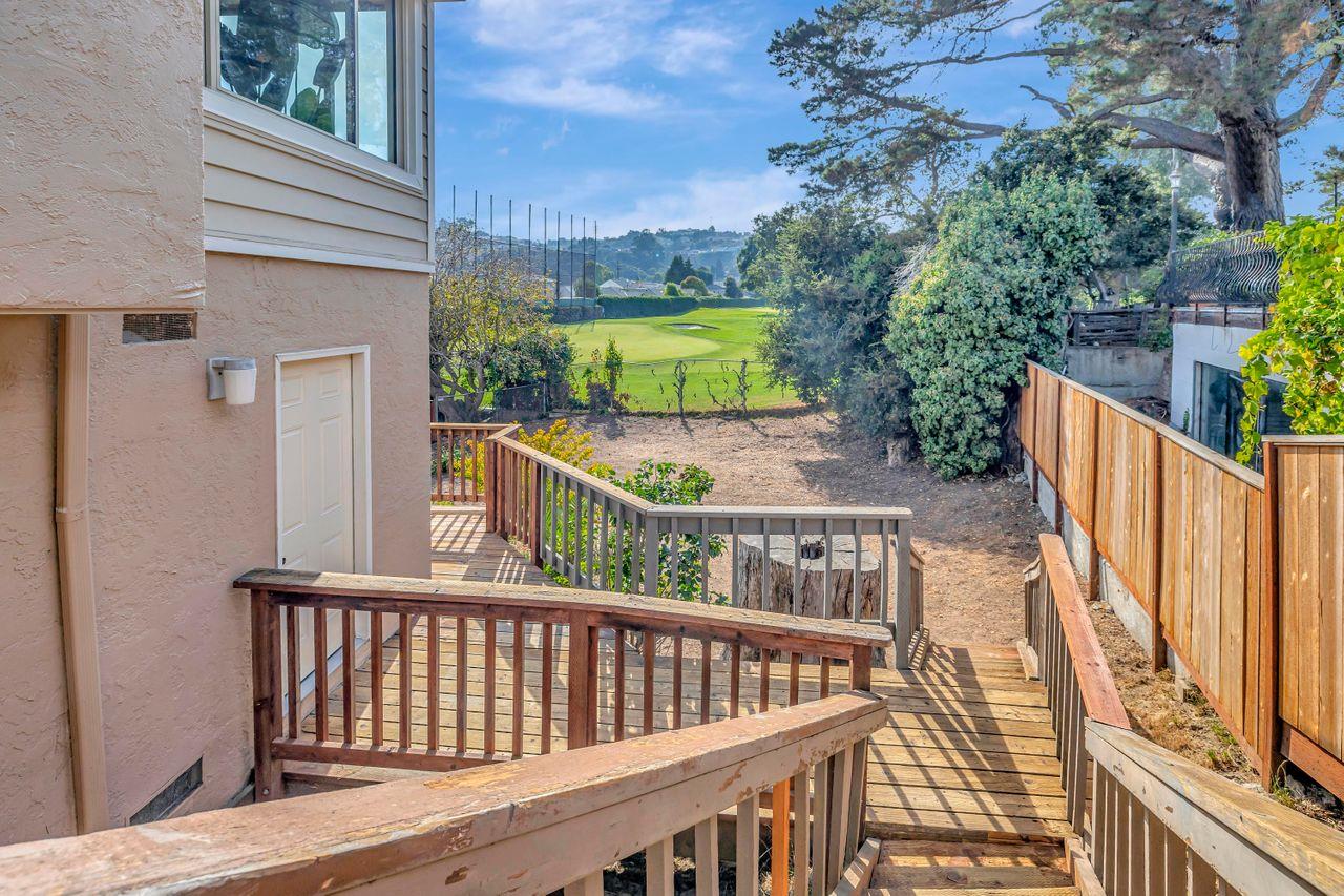 431 Green Hills Drive Millbrae, CA 94030 - Photo 41 of 50 a view of balcony with wooden floor and outdoor seating