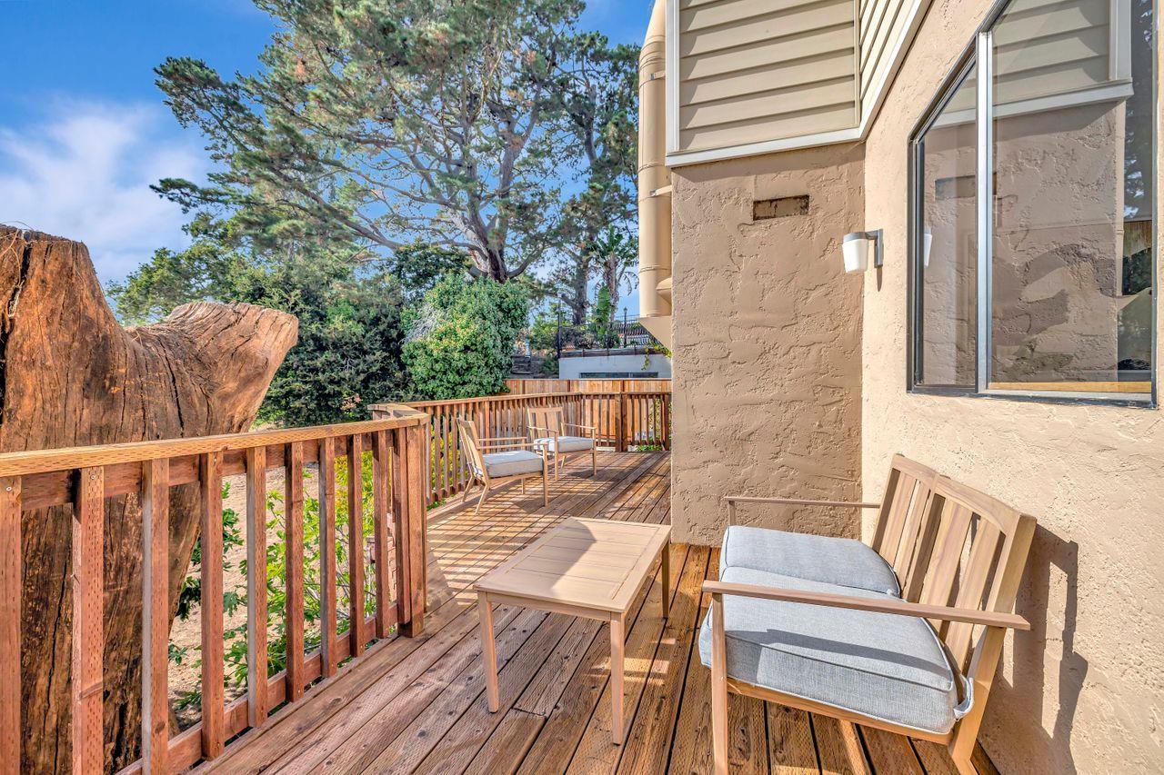 431 Green Hills Drive Millbrae, CA 94030 - Photo 43 of 50 a view of balcony with wooden floor and outdoor seating