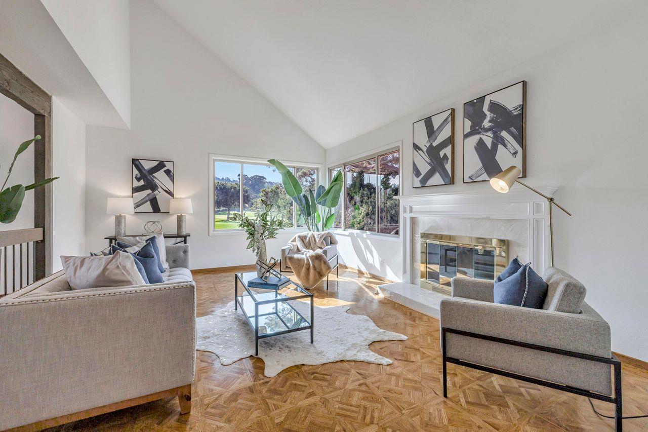 431 Green Hills Drive Millbrae, CA 94030 - Photo 5 of 50 a living room with furniture and a fireplace