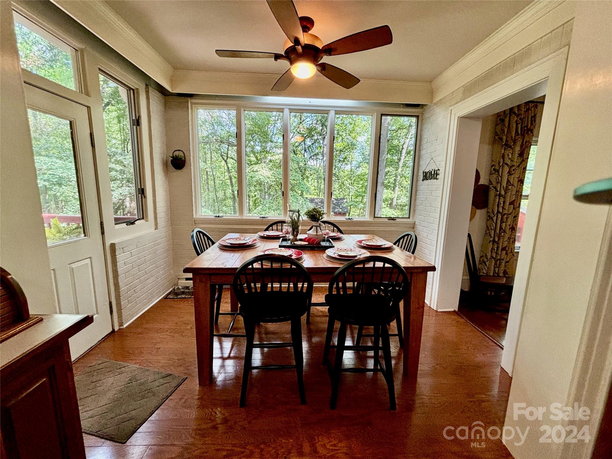 352 Chimney Rock Road Rutherfordton, NC 28139 - Photo 13 of 48 a view of a dining room with furniture window and outside view