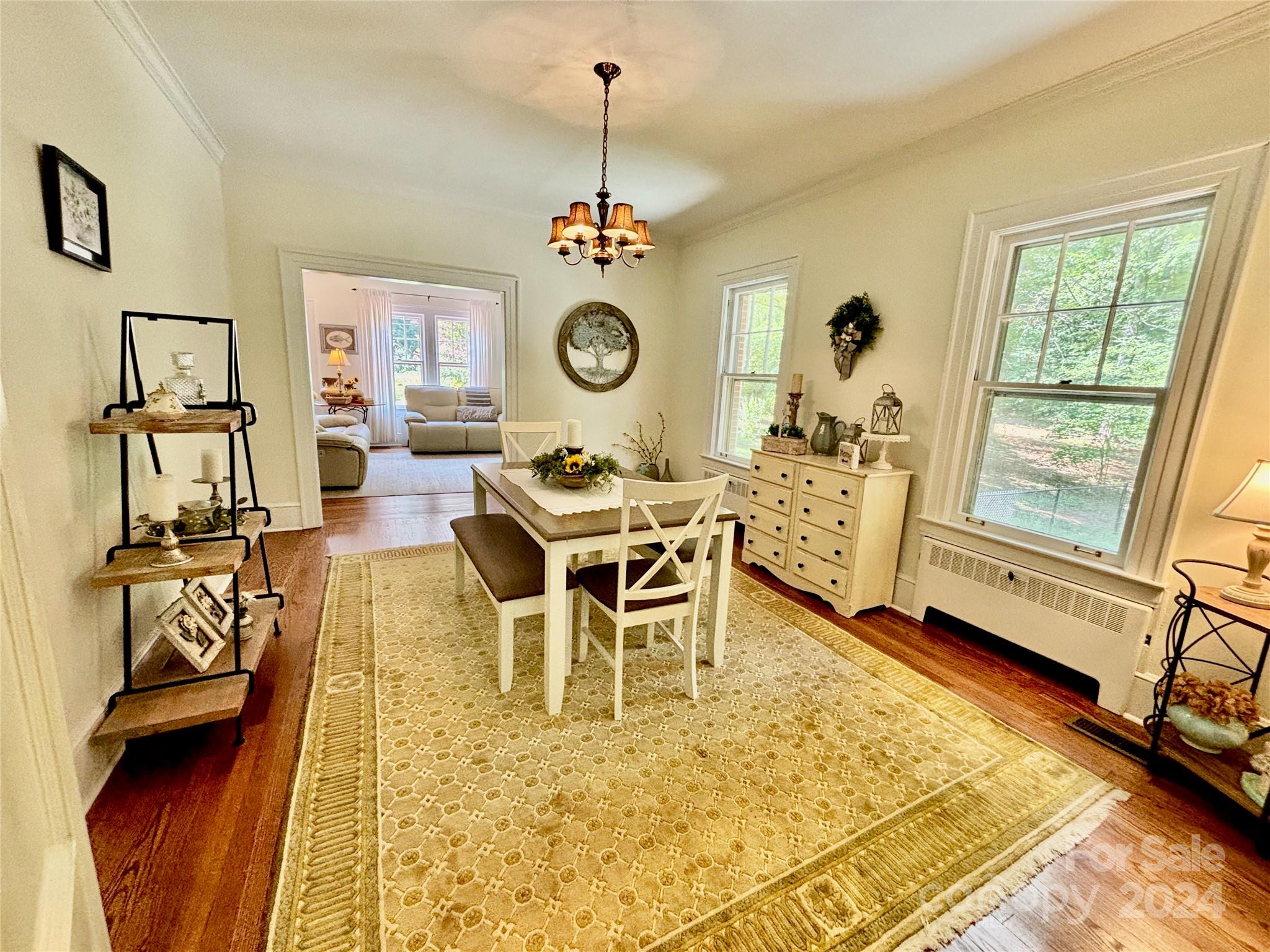 352 Chimney Rock Road Rutherfordton, NC 28139 - Photo 14 of 48 a view of a dining room with furniture window and wooden floor