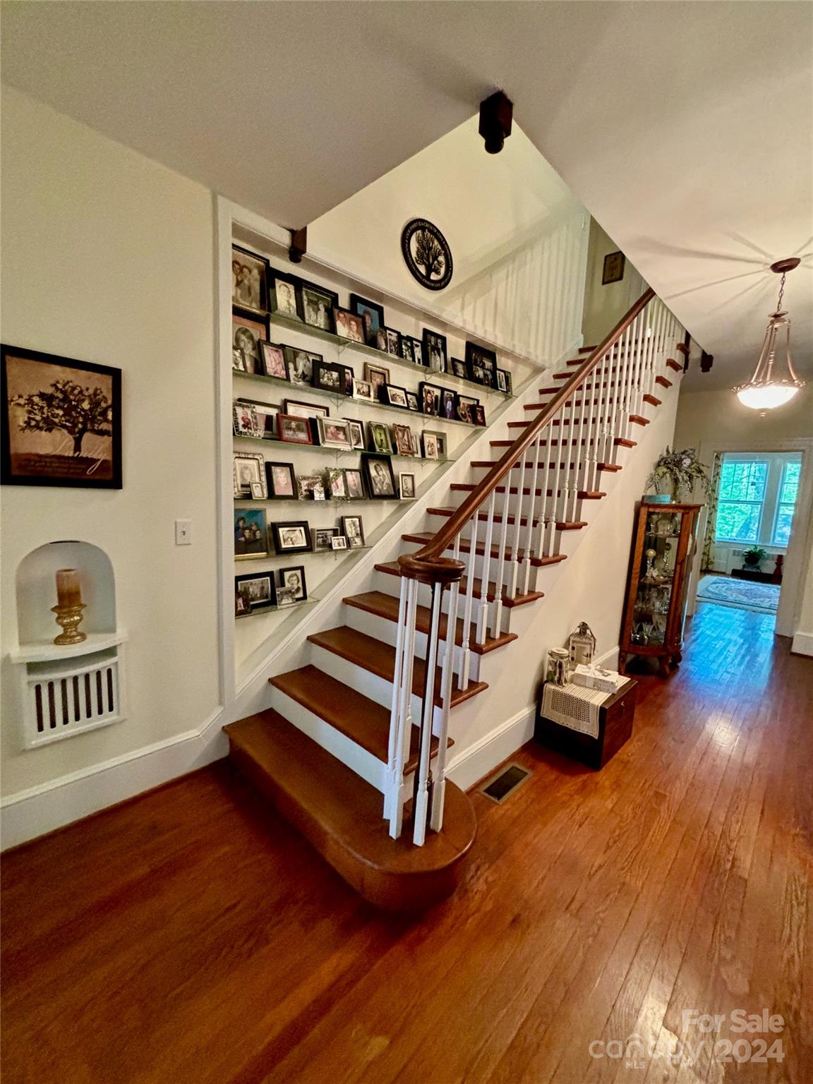 352 Chimney Rock Road Rutherfordton, NC 28139 - Photo 8 of 48 a view of entryway with stairs and wooden floor