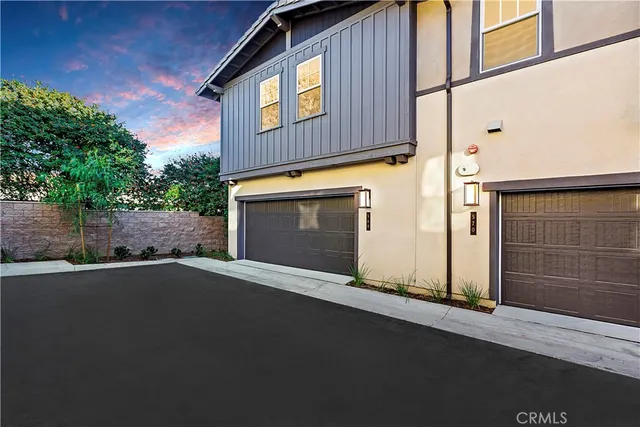 a view of a house with a garage