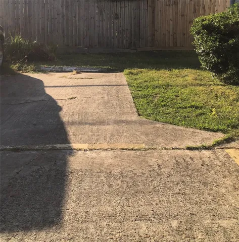 a view of wooden fence