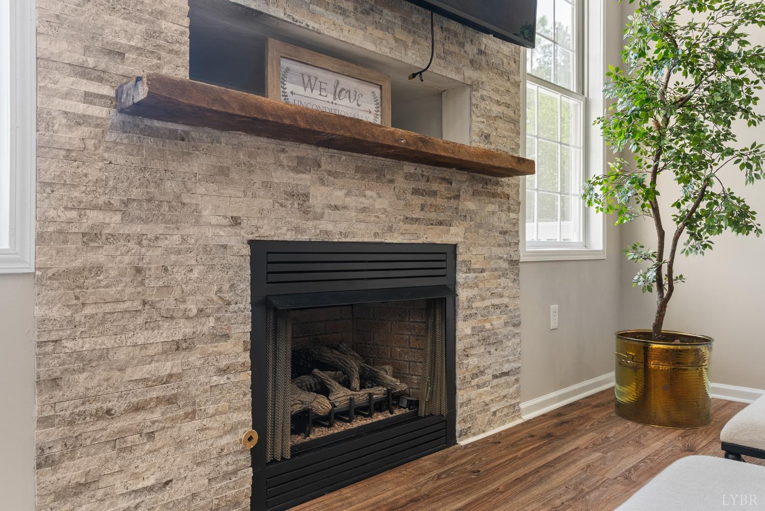 1505 Chestnut Grv Road Appomattox, VA 24522 - Photo 20 of 99 a living room with a fireplace in it