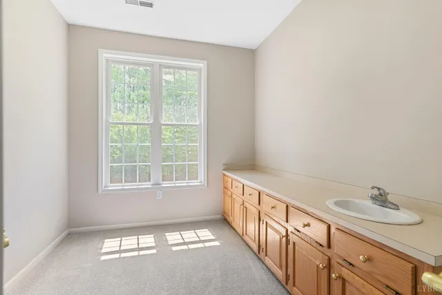 a bathroom with a sink toilet vanity and shower