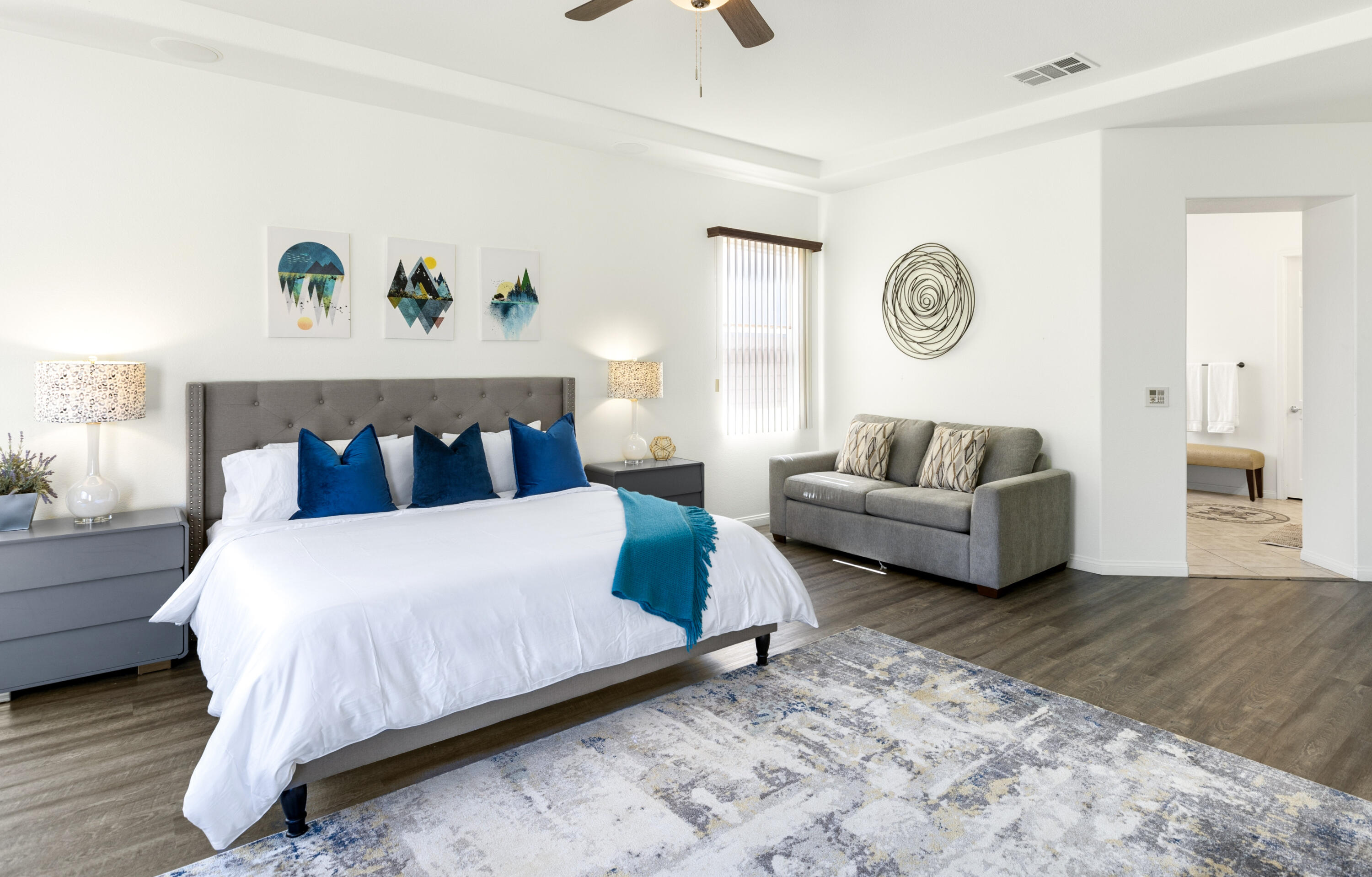 43760 Spiaggia Place Indio, CA 92203 - Photo 20 of 38 a bedroom with a bed and couch