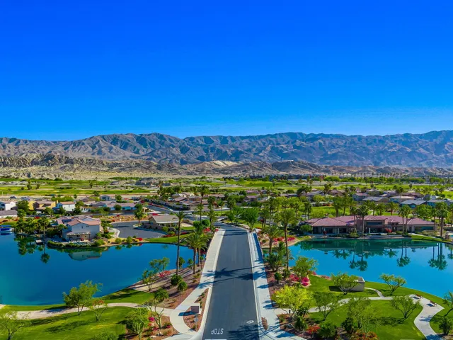 a view of a city with a lake view
