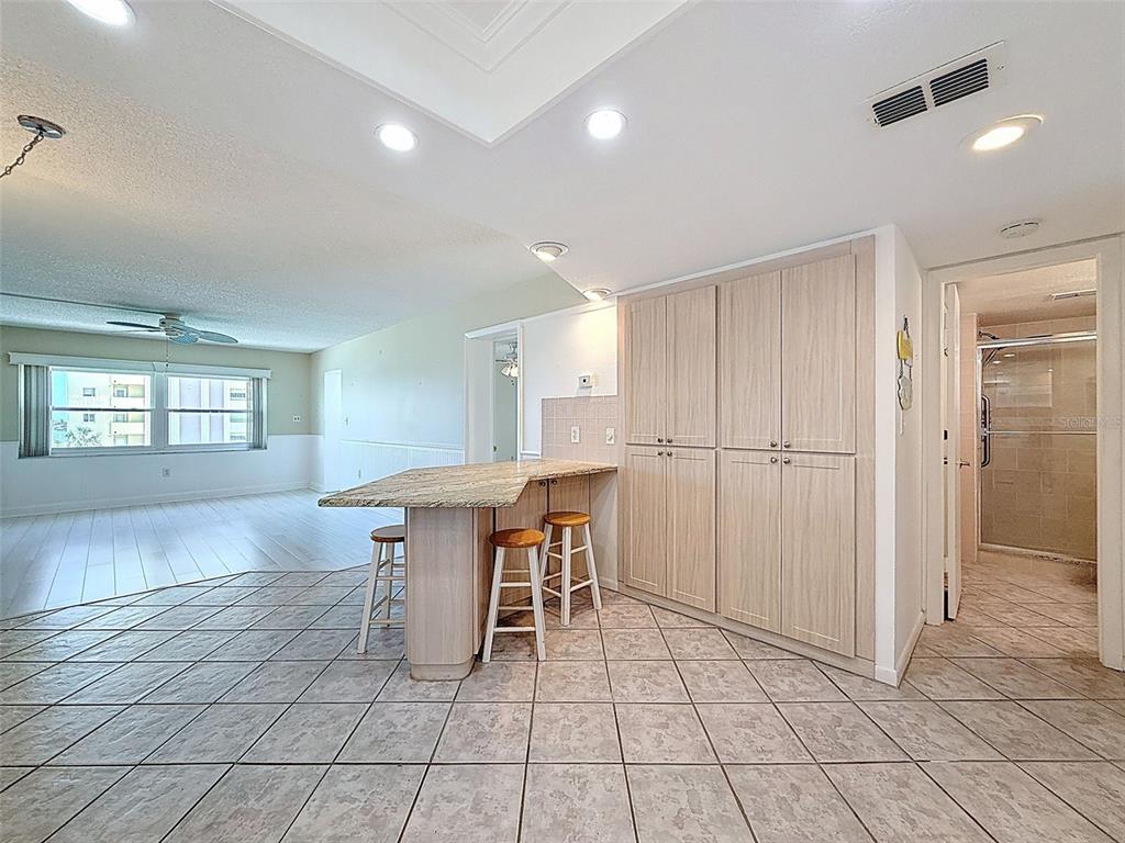 4550 Cove Circle, Unit 507 St. Petersburg, FL 33708 - Photo 8 of 32 a view of kitchen with furniture and window