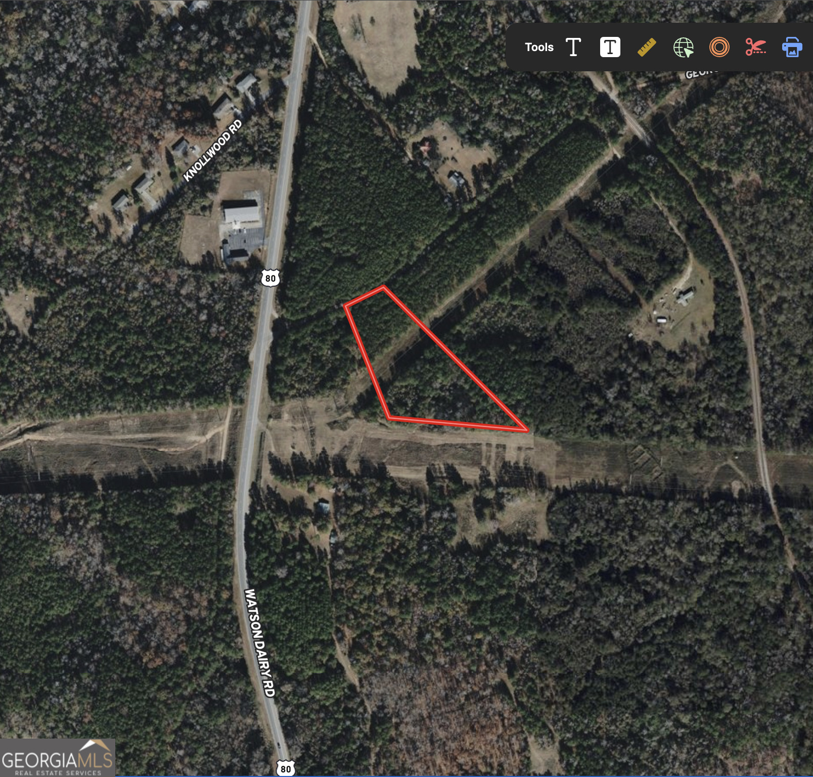 0 Old Haul Road Dry Branch, GA 31020 - Photo 15 of 15 a flag is sitting in the middle of a forest