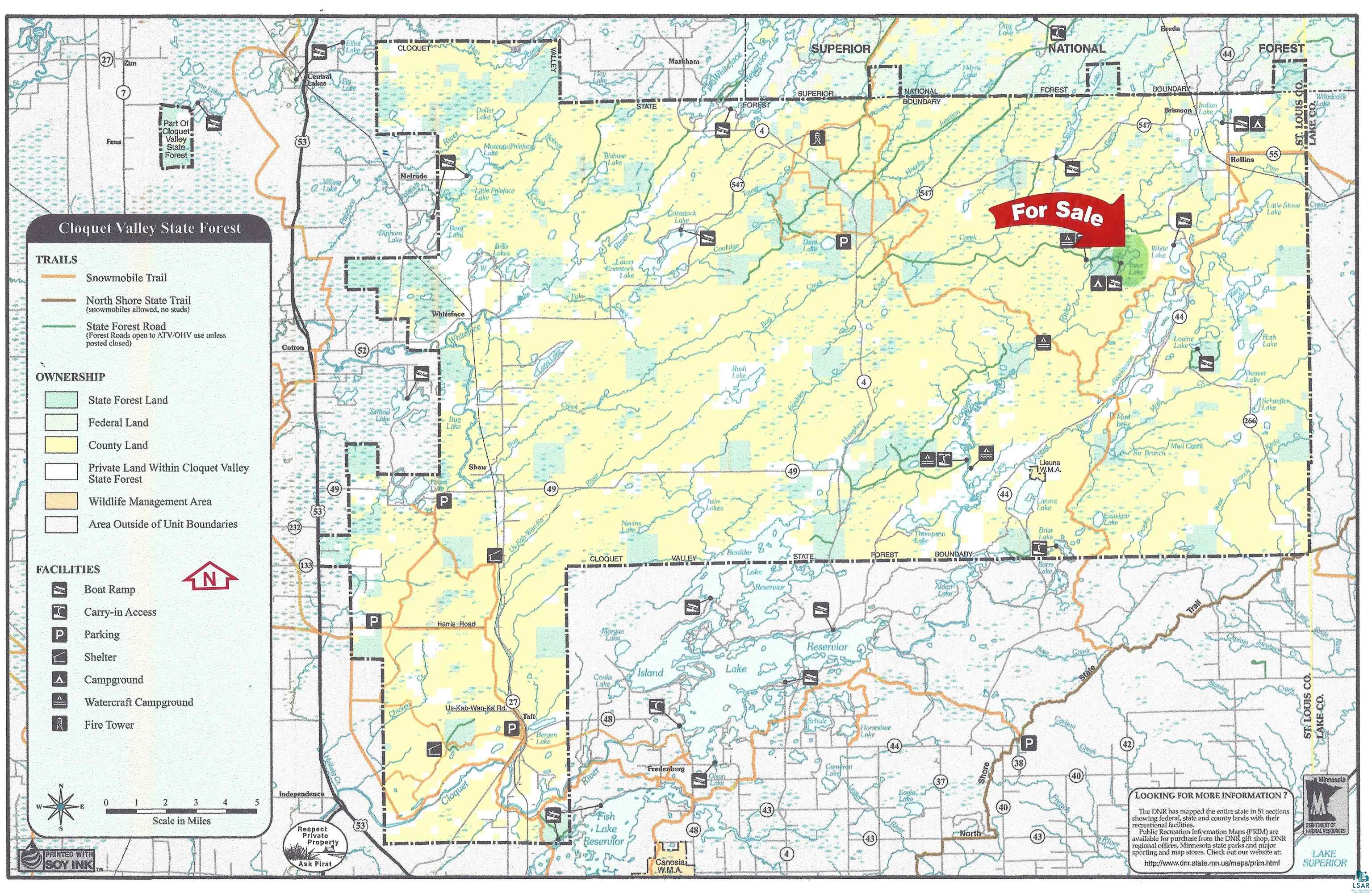 2102-1 Bear Lake Road Duluth, MN 55803 - Photo 15 of 23 Cloquet Valley State Forest Map