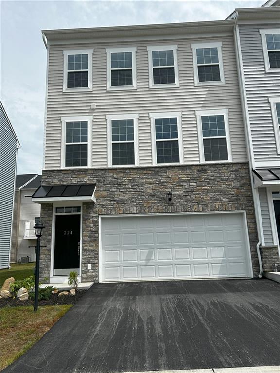 a front view of a house