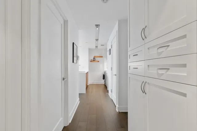 a view of a walk in closet