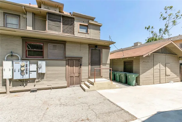 a view of a house with a deck