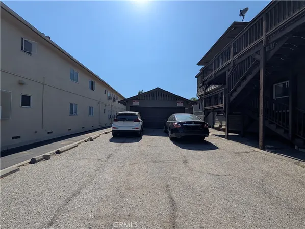 a car parked on the side of a street