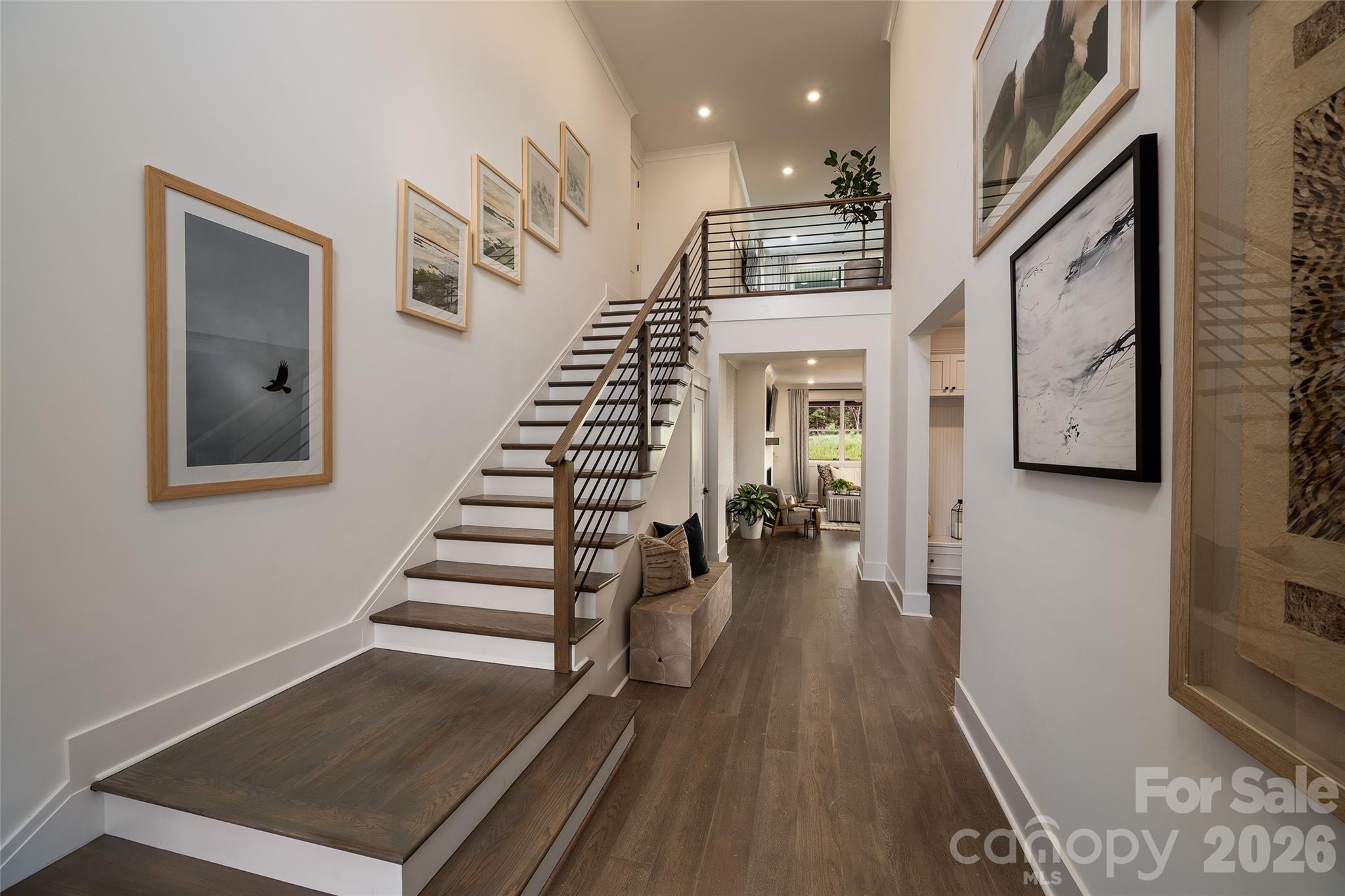 10934 Old Ravine Trail Huntersville, NC 28078 - Photo 2 of 13 a view of entryway and hall with wooden floor