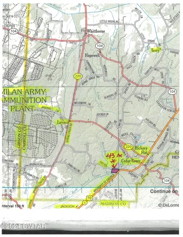 $175,000 | 0 Fry Road, Cedar Grove, TN 38321