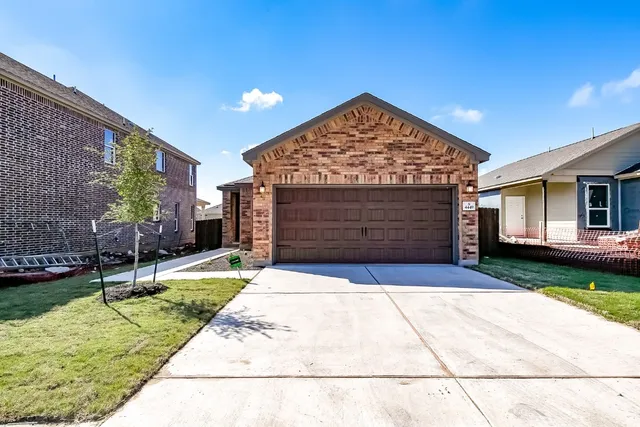 a sign board with yard in front of it