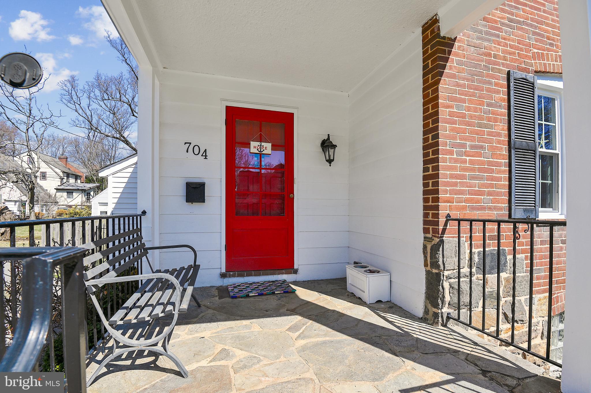 704 Kingston Road Baltimore, MD 21212 - Photo 3 of 41 Flagstone front porch