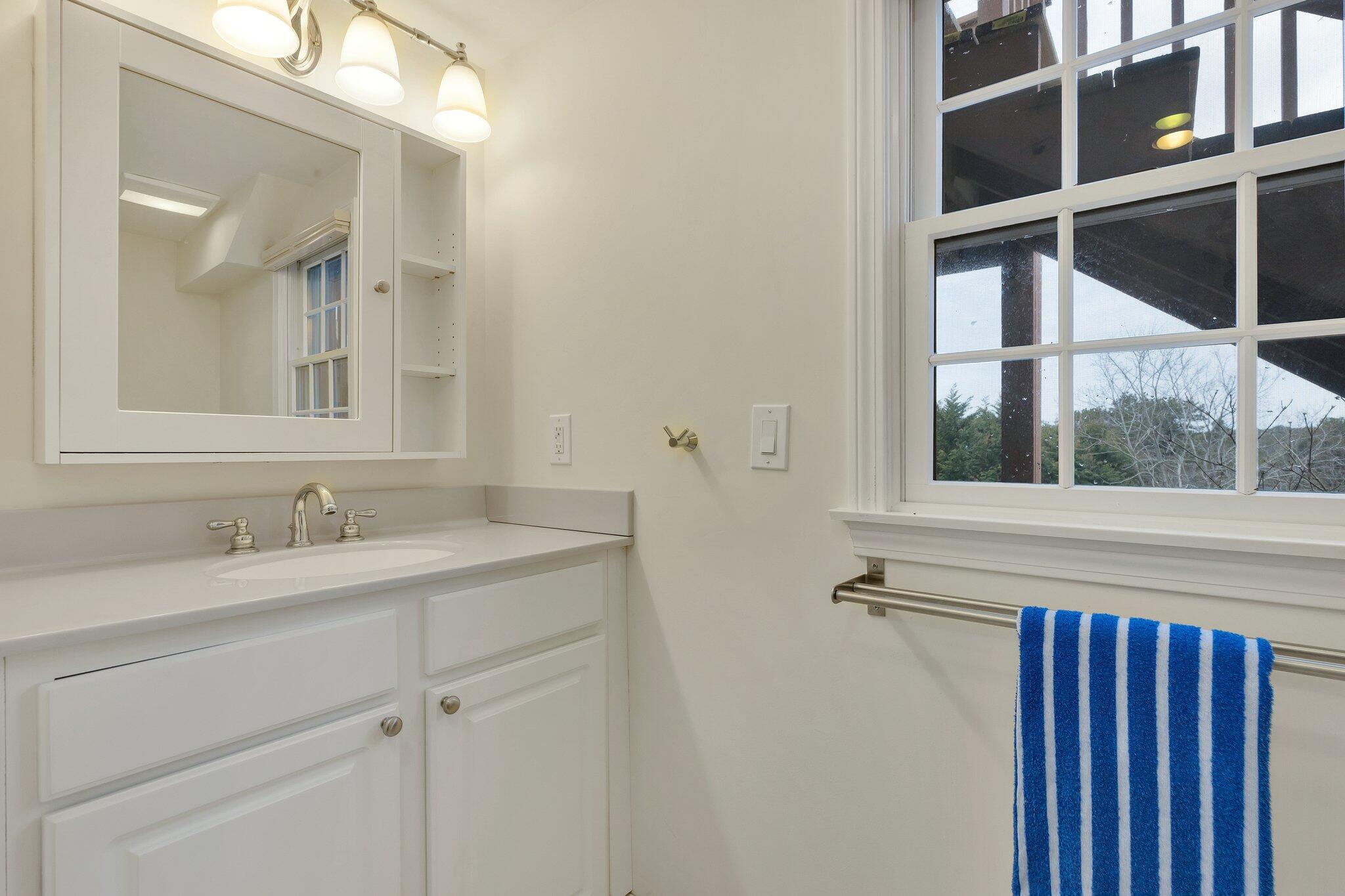 6 Shore Road, Unit 26 Truro, MA 02666 - Photo 21 of 25 a bathroom with a sink and a mirror