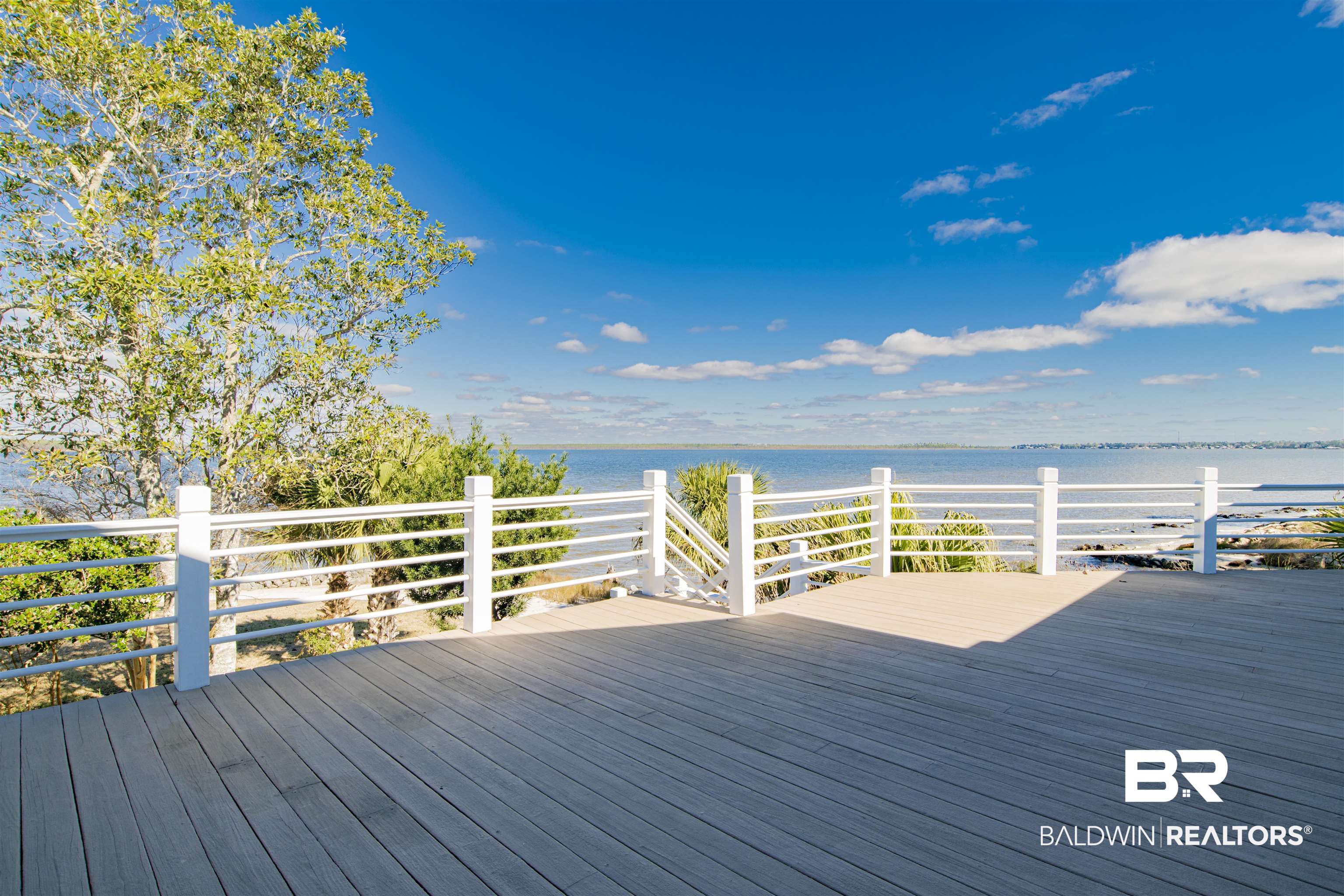 24615 Gulf Bay Road Orange Beach, AL 36561 - Photo 15 of 47 SPACIOUS DECK FACING WOLF BAY, 210-DEGREE BAY VIEW