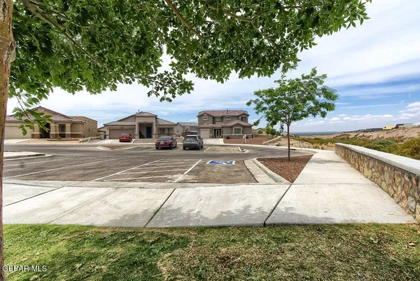 a view of a lake with a big yard