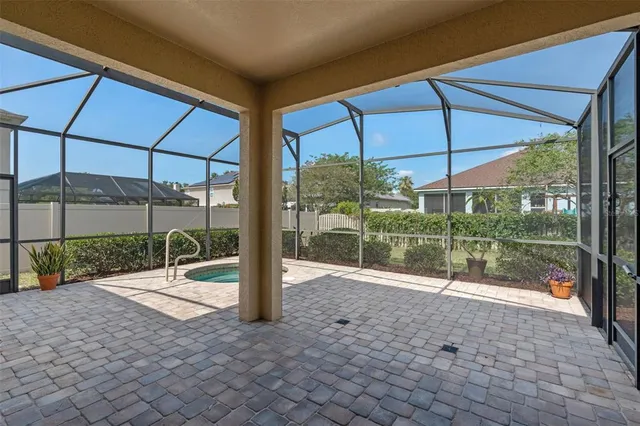 a house view with a outdoor space
