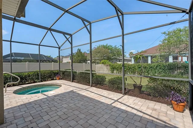 a house view with a outdoor space