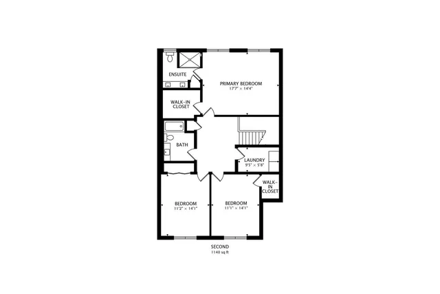 a picture of a bench in a white building