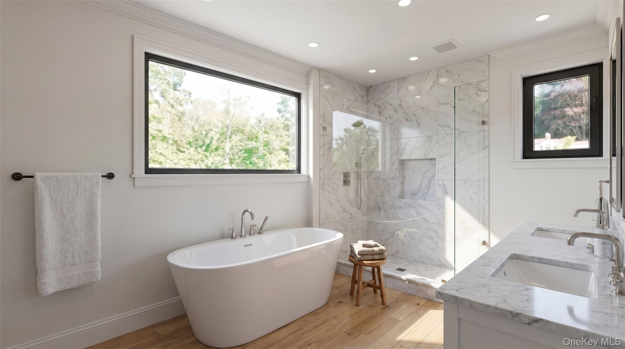 515 Long Ridge Road Bedford, NY 10506 - Photo 11 of 22 Primary Bathroom, AI Rendering