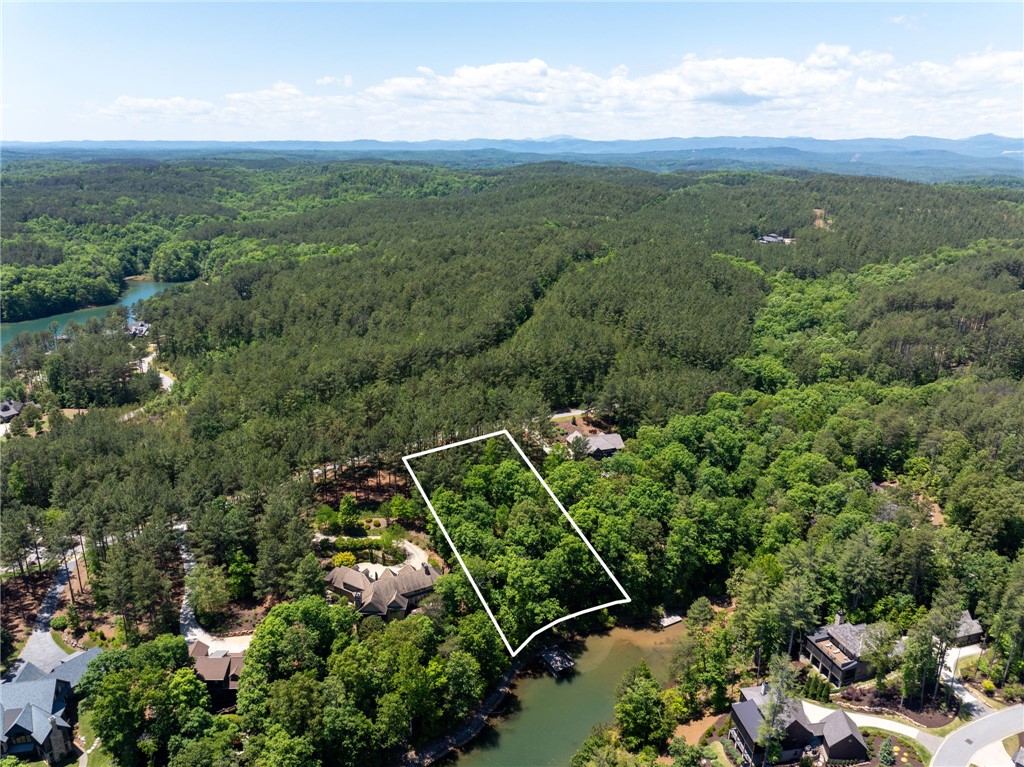 113 Sunrise Ridge Sunset, SC 29685 - Photo 7 of 14 This aerial view showcases a waterfront lot with direct lake access, covered dock AND VERY CLOSE access to The Village and ALL amenities.