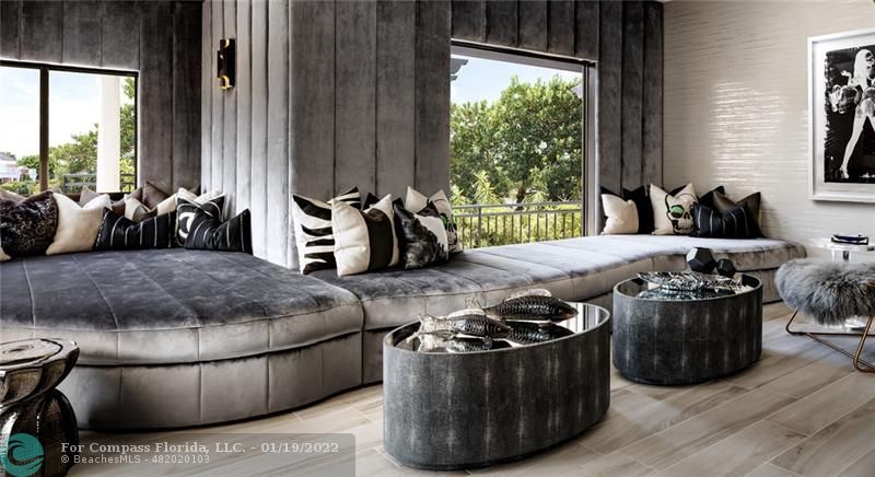 91 Compass Lane Fort Lauderdale, FL 33308 - Photo 52 of 59 a bed room with a bed and a couch