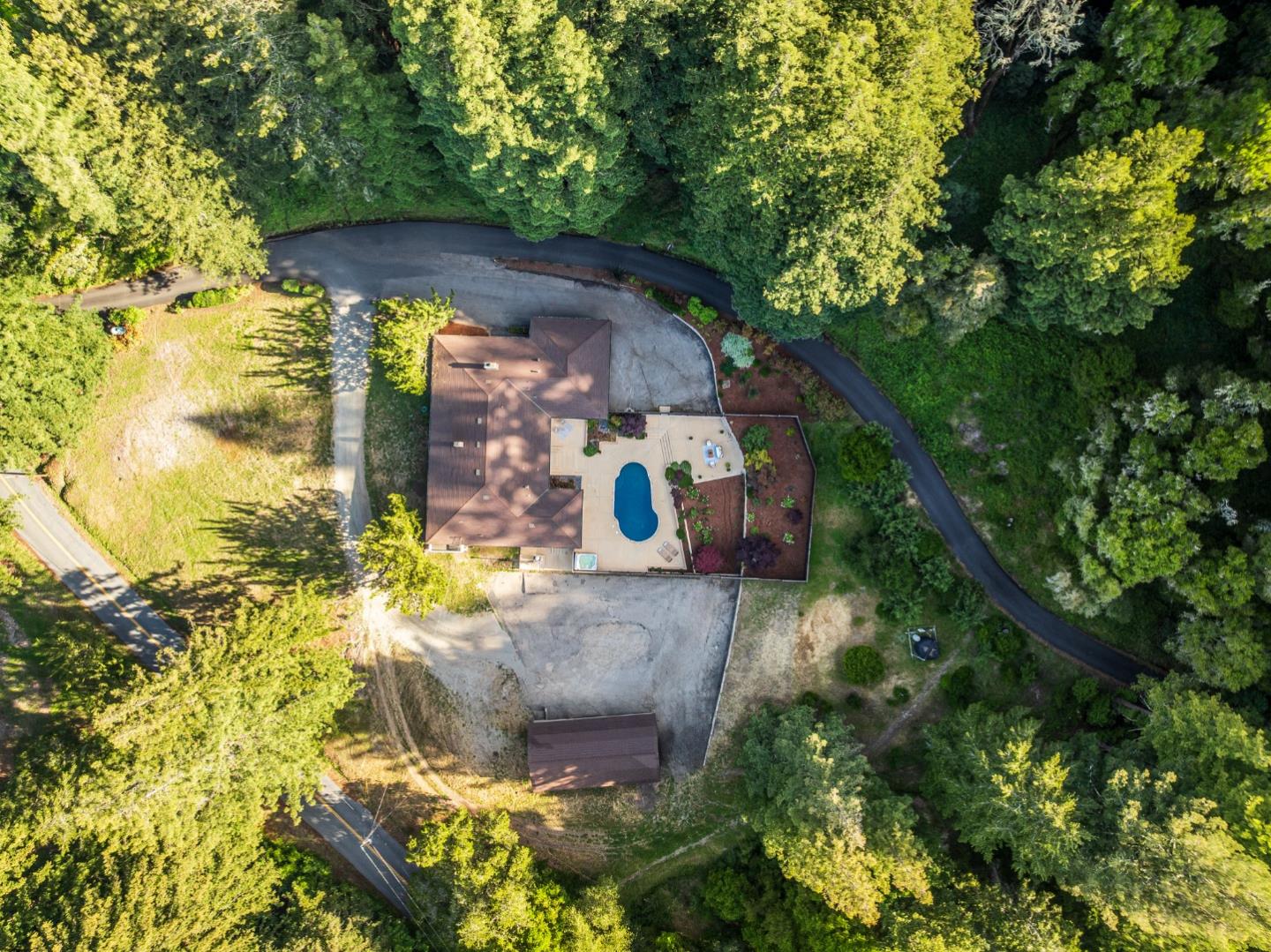 140 Echo Ridge Lane Soquel, CA 95073 - Photo 2 of 50 an aerial view of a house with a yard