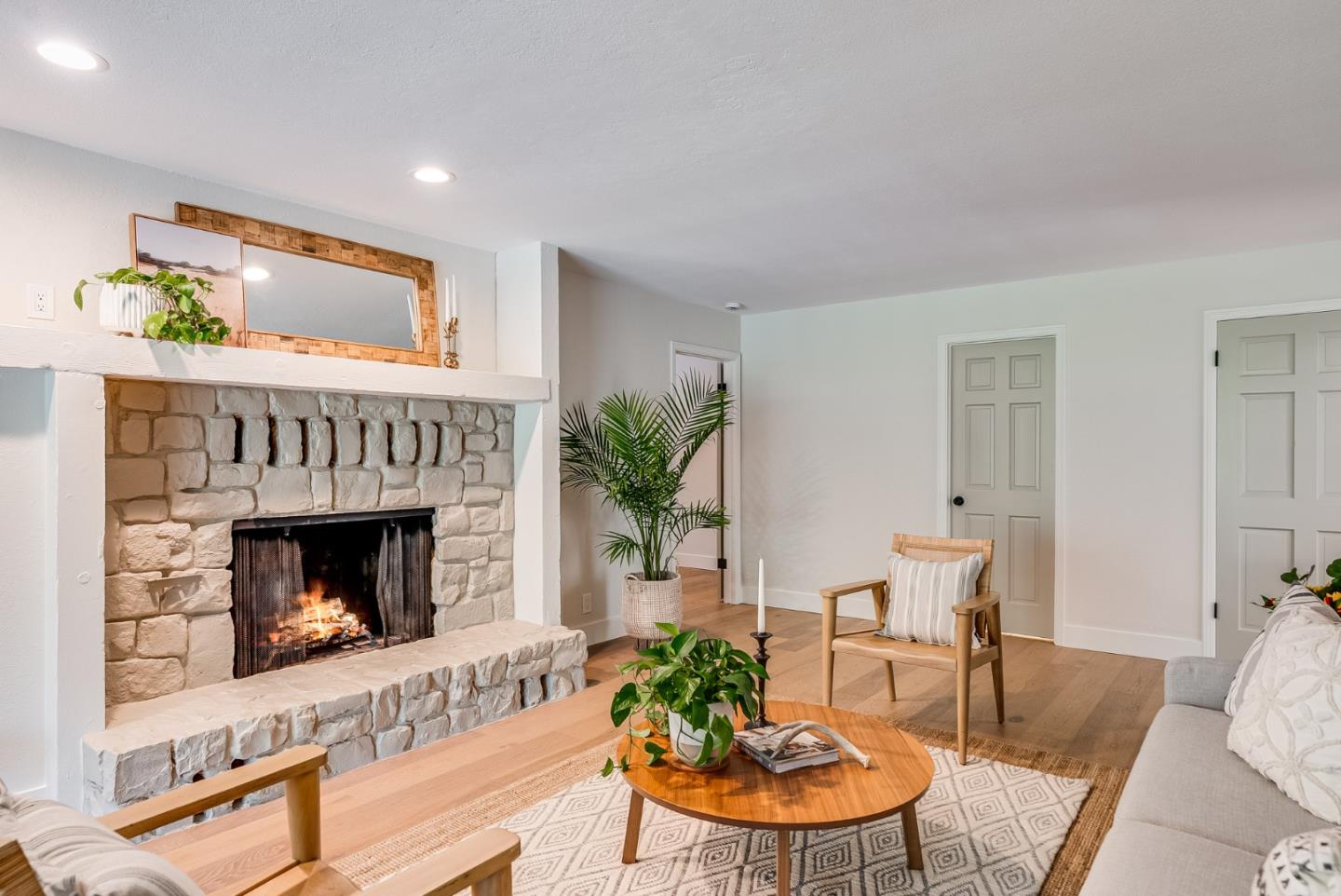 140 Echo Ridge Lane Soquel, CA 95073 - Photo 32 of 50 a living room with furniture and a fireplace