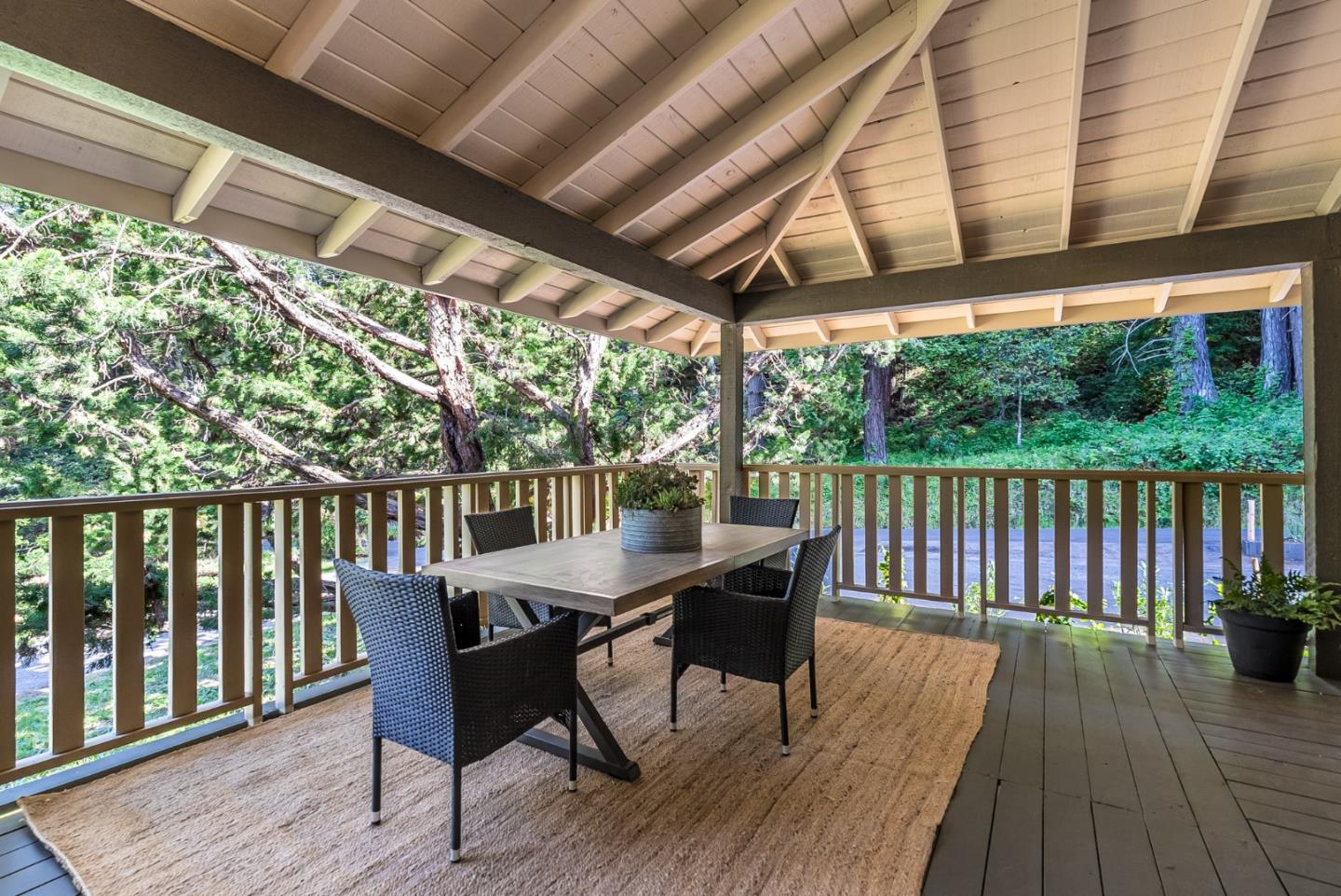 140 Echo Ridge Lane Soquel, CA 95073 - Photo 38 of 50 a view of balcony with furniture and wooden floor